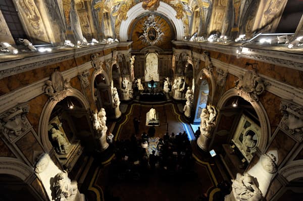 Interior view of the Cappella Sansevero in Naples.