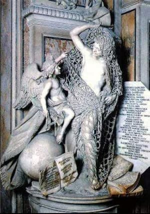 Il Disinganno full statue view in Cappella Sansevero.